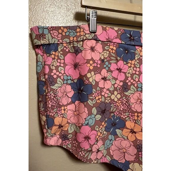 Wild Fable Swim Bottom Pink Blue Multi Floral High Waist Women's Plus Sz 3X NWT - Picture 8 of 8
